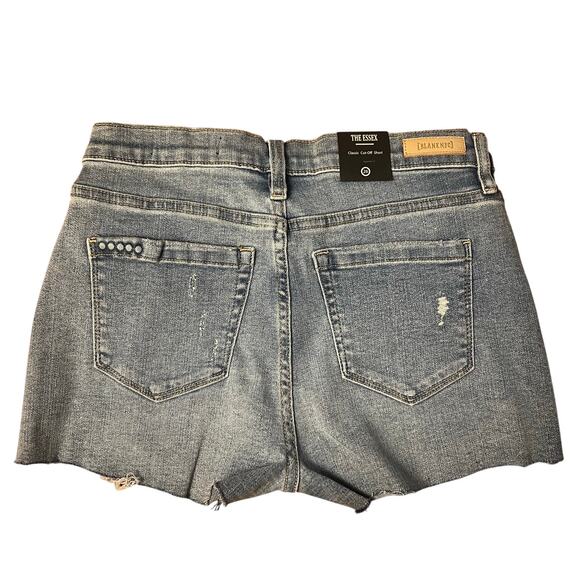 Blank NYC The Essex NWT Stretch Denim Cutoff Distressed Shorts Size 26 - Picture 2 of 3